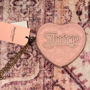 Juicy Couture Pink Heart Key Card Holder